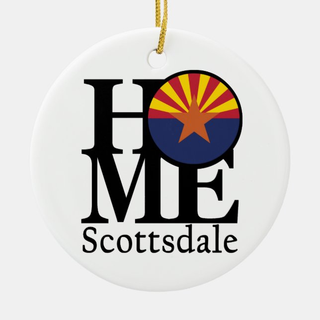 HOME Scottsdale AZ Ceramic Ornament (Front)