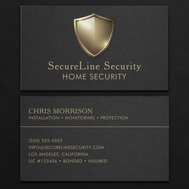 Home Security Business Card (Creator Uploaded)