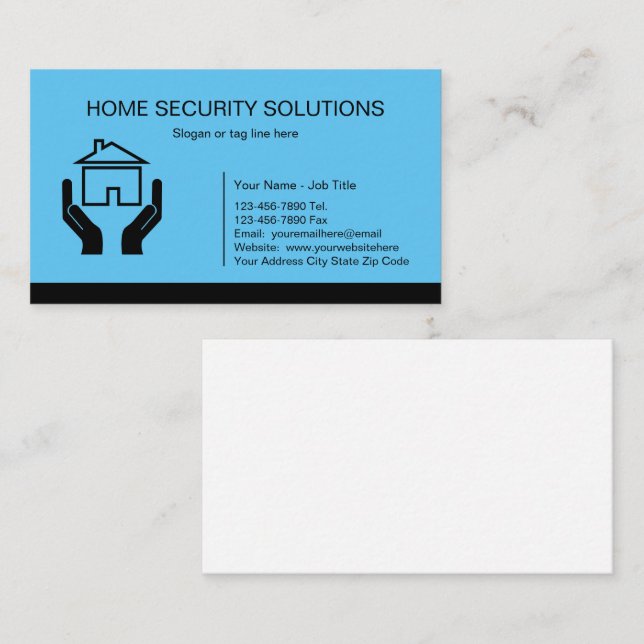 Home Security Business Cards (Front/Back)