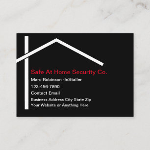 Home Security Services Business Card