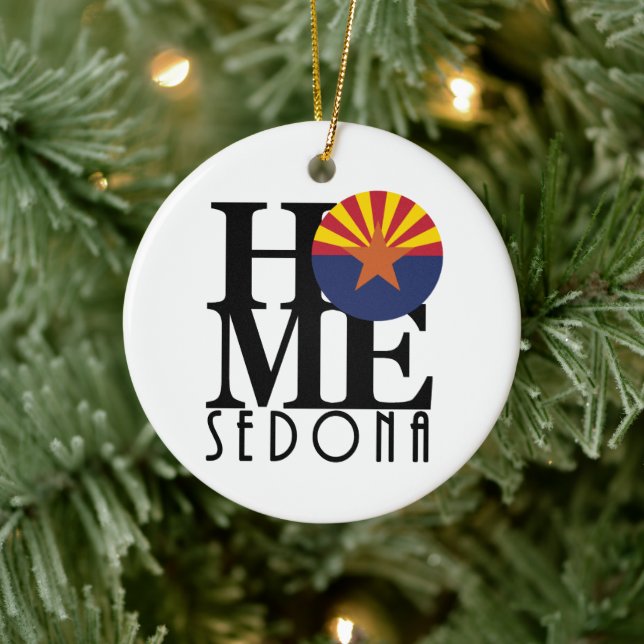 HOME Sedona Arizona Ceramic Ornament (Tree)