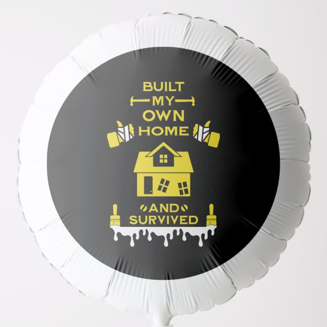Home Self Build Congratulation Balloon (Front)