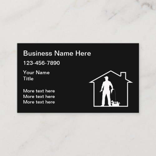 Home Services Construction  Business Card