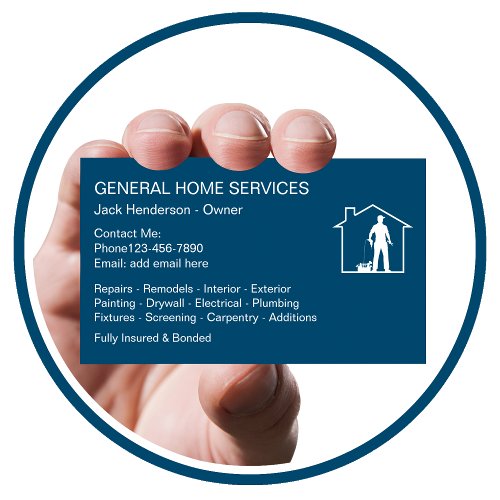 Home Services Handyman Business Card