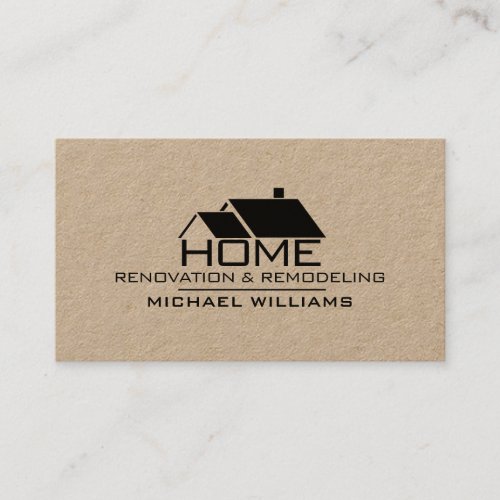Home services house inspired  business card