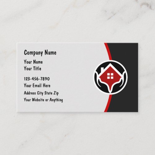 Home Services Modern Business Cards