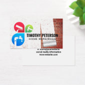 Home Services | Painted Red Brick Wall (Desk)
