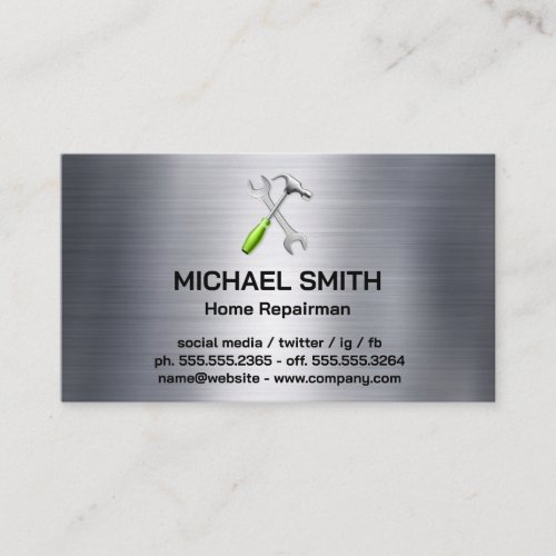 Home Services Repair  Hardware Hand Tools Business Card