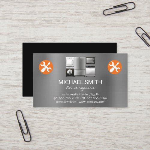 Home Services Repair  Hardware Tools  Appliances Business Card