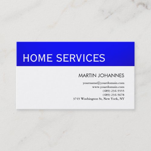 Home Services Repairs Improvements Business Card