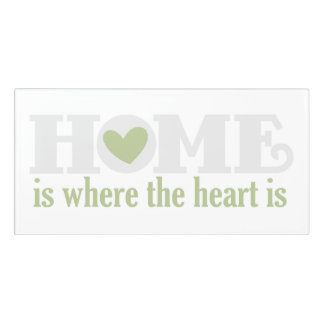Home Sign Home is Where The Heart Is Wall Sign