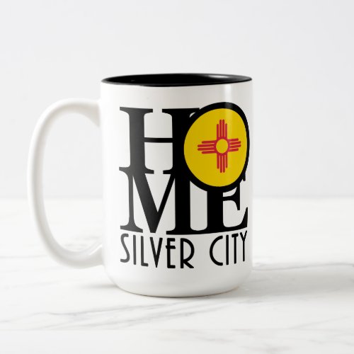 HOME Silver City New Mexico 15oz Two_Tone Coffee Mug