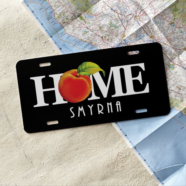 HOME Smyrna Georgia License Plate (In Situ)