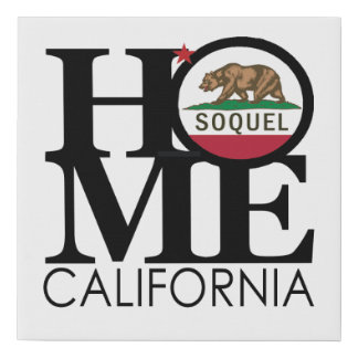 HOME Soquel CA Faux Canvas Print