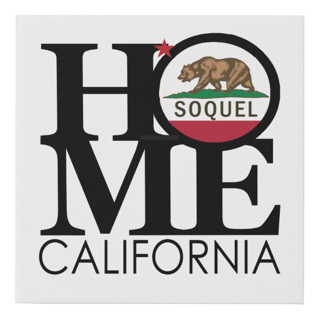 HOME Soquel CA Faux Canvas Print (Front)