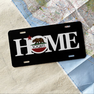 HOME Soquel California License Plate