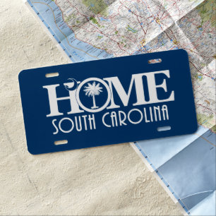 HOME South Carolina License Plate