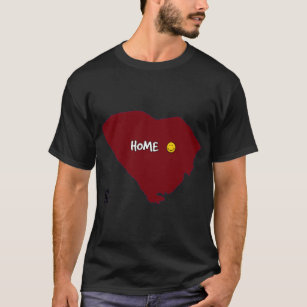 Home - South Carolina with University of SC Colors T-Shirt