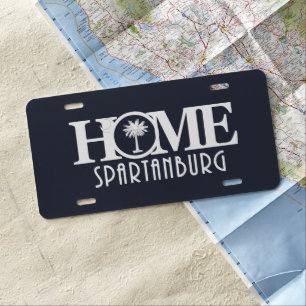 HOME Spartanburg SC License Plate
