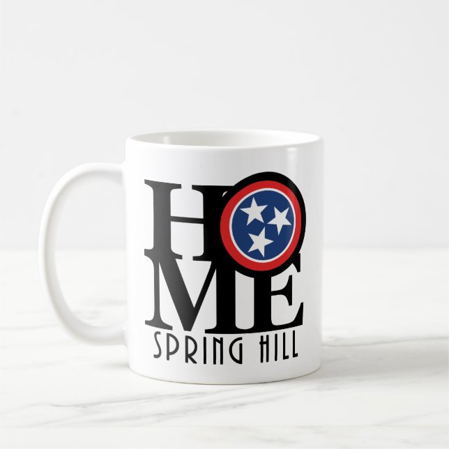 HOME Spring Hill Tennessee 11oz Coffee Mug (Left)