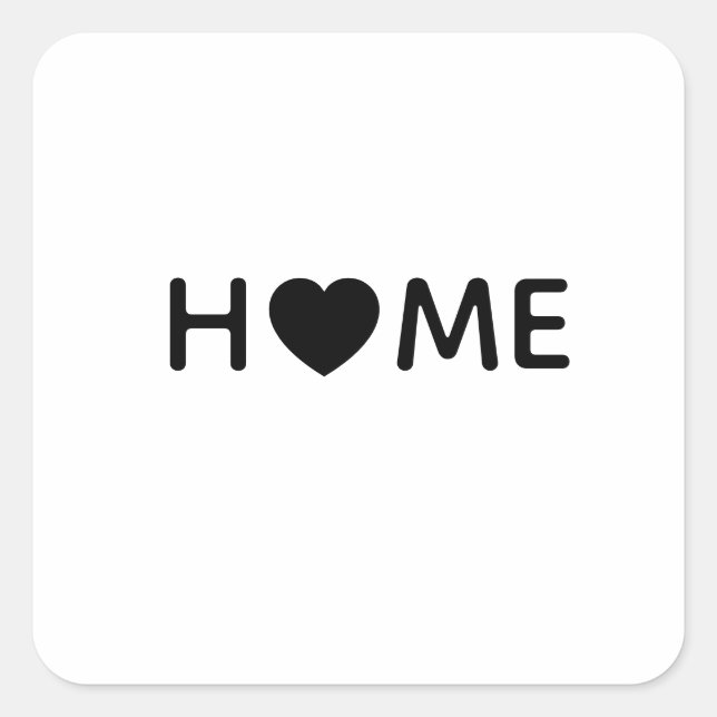 HOME SQUARE STICKER (Front)