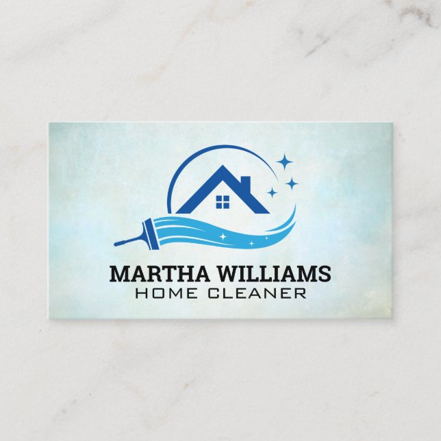 Home Squeegee Logo | Cleaner Business Card (Front)