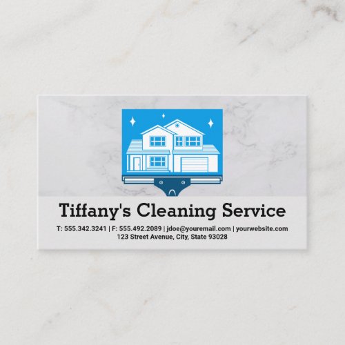 Home Squeegee Logo  Cleaning Services Business Card