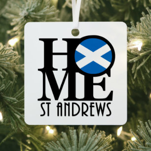 HOME St Andrews Scotland  Metal Ornament