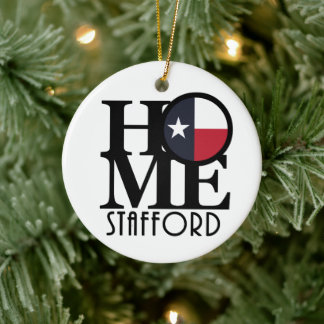 HOME Stafford Texas Ceramic Ornament