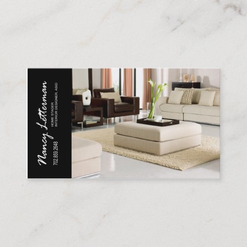 Home Stager Interior Designer Business Card Templates