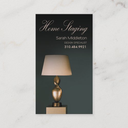 Home Staging Interior Design Real Estate Agent Business Card