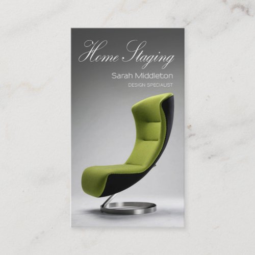 Home Staging Interior Design Real Estate Agent Business Card