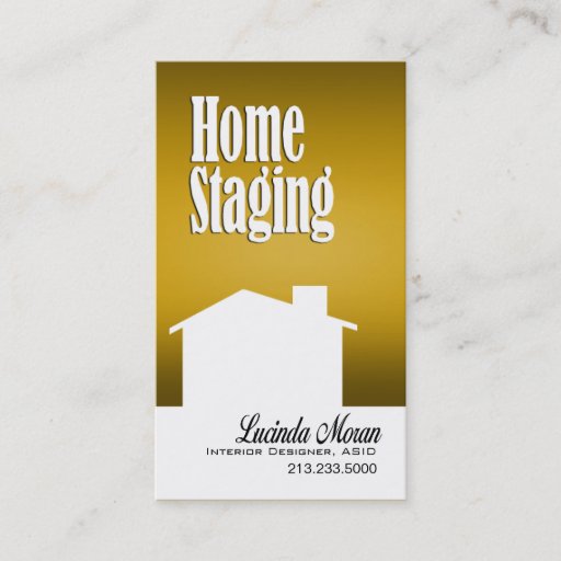 Customizable Home Staging Interior Designer Design Consultant Business Card Template