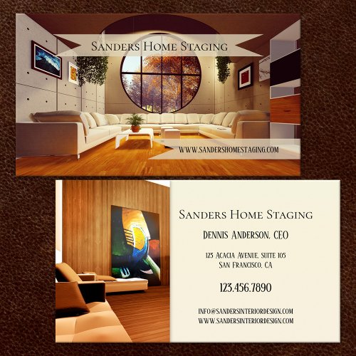Home Staging or Interior Design Business Card