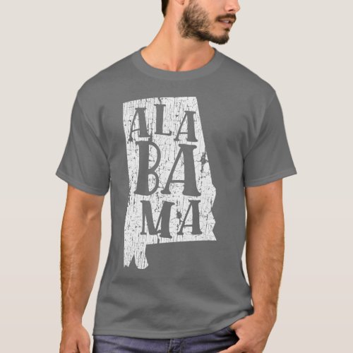 Home State Alabama Flag Sweet  Gifts Vintage  T_Shirt