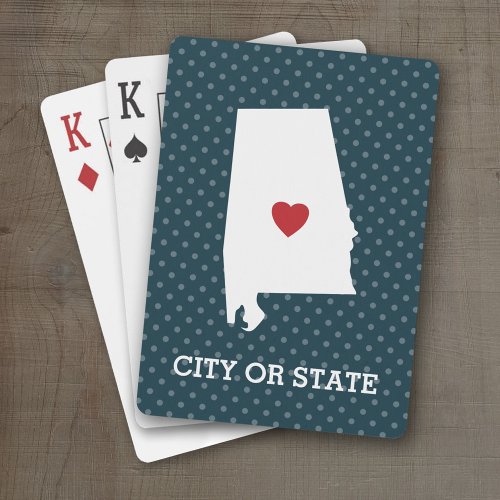Home State Artwork with City Option _ Alabama Poker Cards