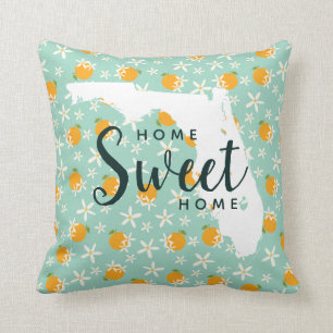 Home State Flower Florida Orange Blossom Throw Pil Pillow