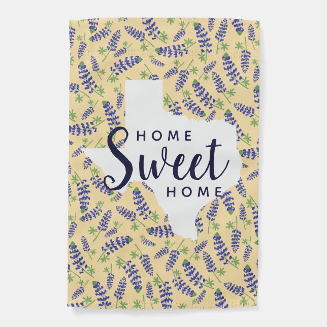 Home State Flower Texas Bluebonnet Garden Flag (Front)