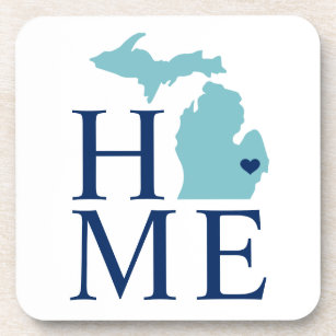 michigan drink coasters