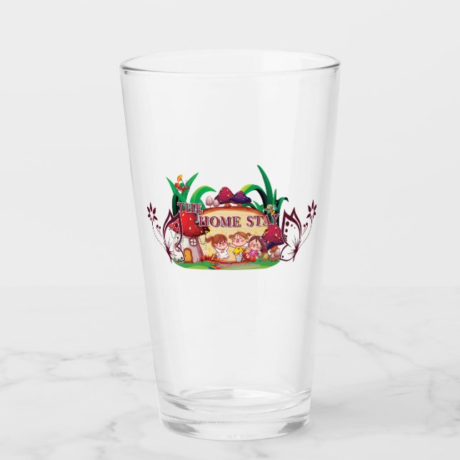 Home Stay Drinkware Glass (Front)