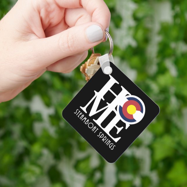 HOME Steamboat Springs Colorado Keychain (Hand)