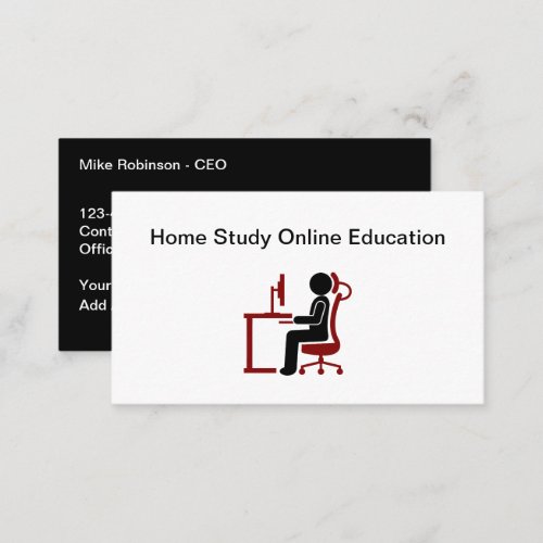 Home Study Online Education Course  Business Card