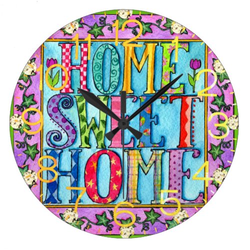 Home-Style Home Sweet Home Wall Clock