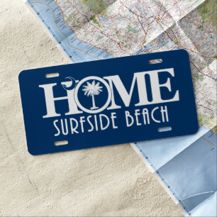 HOME Surfside Beach License Plate