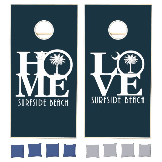 HOME Surfside Beach South Carolina Cornhole Set (Set)