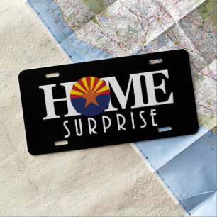 HOME Surprise Arizona License Plate