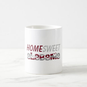 Home Sweet Alabama American State Flag Hearts Coffee Mug