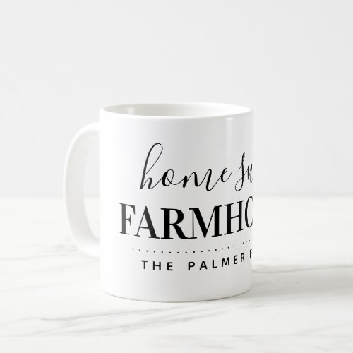 Home Sweet Farmhouse Monogram Coffee Mug