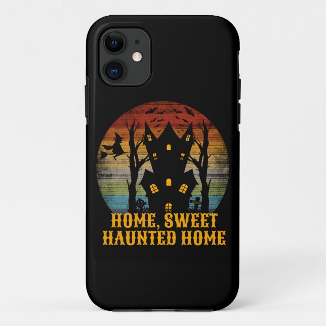 HOME SWEET HAUNTED HOME funny halloween            Case-Mate iPhone Case (Back)