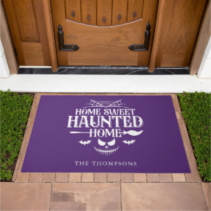 "Home Sweet Haunted Home" Funny Halloween Doormat